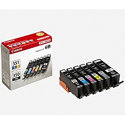 Canon 純正インクタンク 6色マルチパック 標準 BCI-351+350/6MP キヤノン(キャノン)