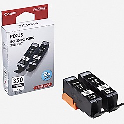 Canon 純正インクタンク ブラック (2個パック・大容量) BCI-350XLPGBK2P キヤノン(キャノン)