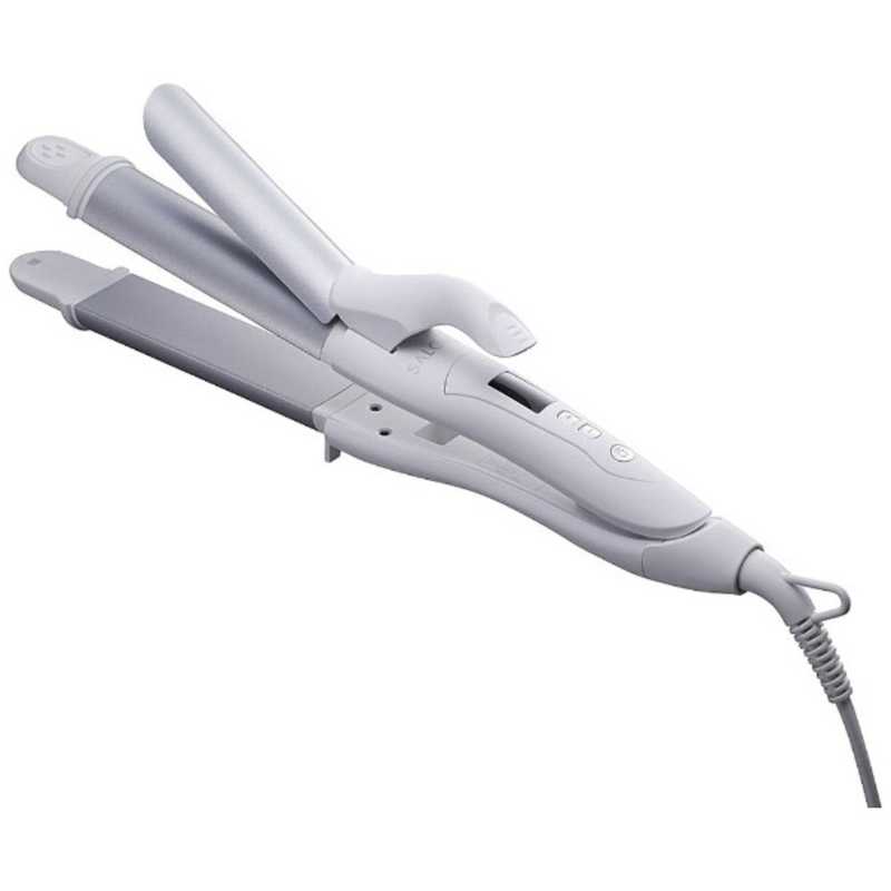 サロニア SALONIA ヘアアイロン ストレート&カール 32mm ホワイト SL-002AW