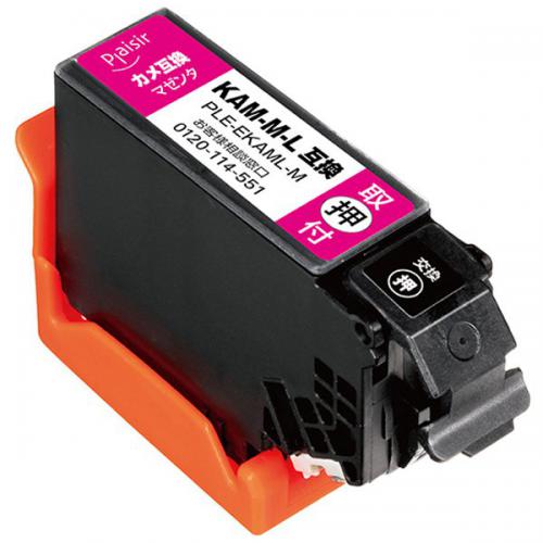 プレジール Plaisir EPSON エプソン 用 KAM-BK-L 互換インクカートリッジ マゼンタ PLE-EKAML-M