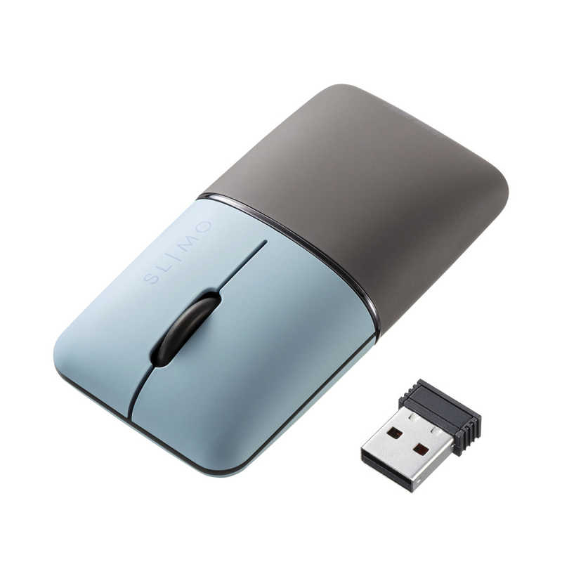 サンワサプライ Sanwa Supply 静音ワイヤレスブルーLEDマウス SLIMO （充電式・USB A・ブルー） MA-WBS310BL