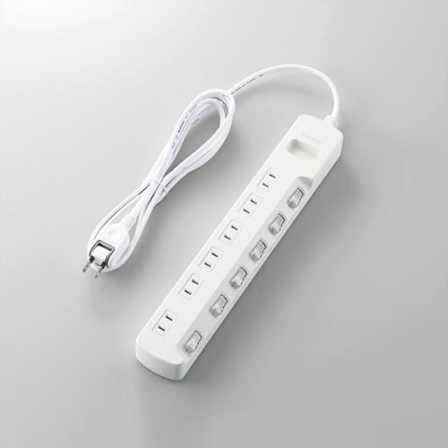エレコム ELECOM 省エネタップ 個別スイッチ 6個口 2m ホワイト T-E5A-2620WH