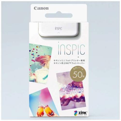 キヤノン Canon ZINKフォトペーパー 50枚入り iNSPiC ZP-2030-50