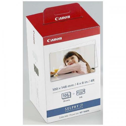 キヤノン Canon ポストカードサイズ 写真用紙 108枚分 KP-108IN