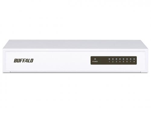 バッファロー BUFFALO スイッチングハブ 8ポート LSW4-TX-8NS-WH