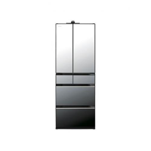 日立 HITACHI 冷蔵庫 617L 6ドア フレンチドア クリスタルミラー R-HXCC62V-X