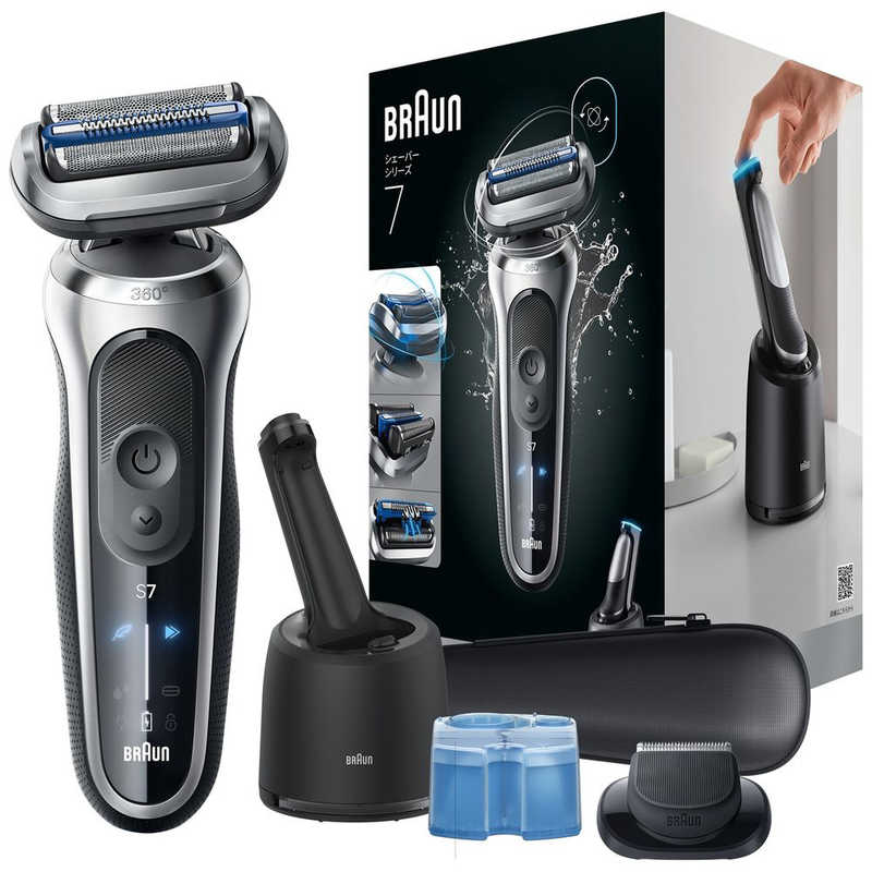 ブラウン 3枚刃シェーバー 73-S85010cc シリーズ7 シルバー 73-S85010CC