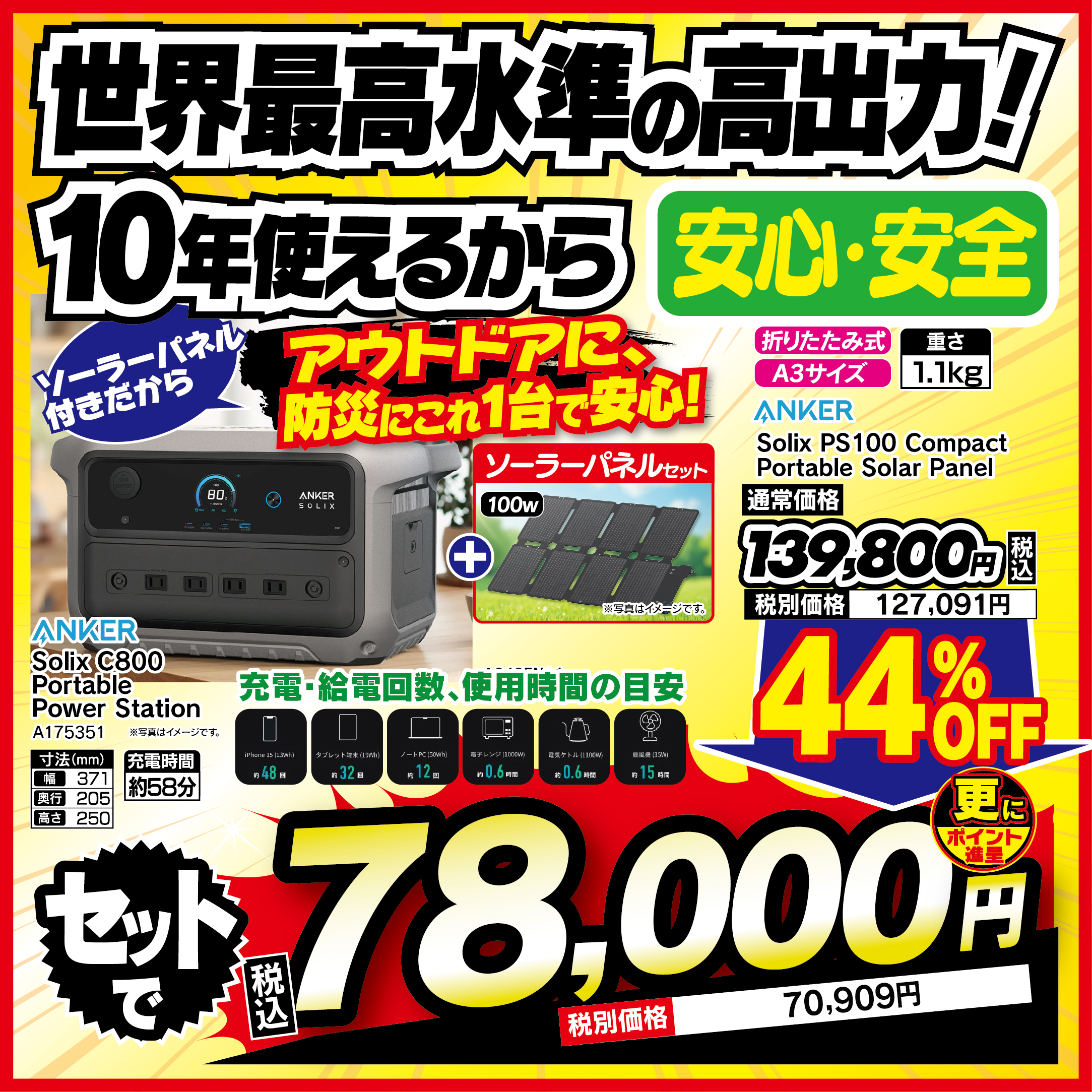 Anker Solix C800 限定セット