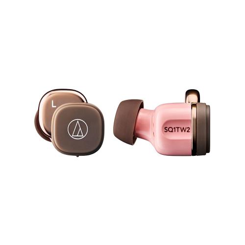 オーディオテクニカ audio-technica ワイヤレスイヤホン ピンクブラウン ATH-SQ1TW2-PBW