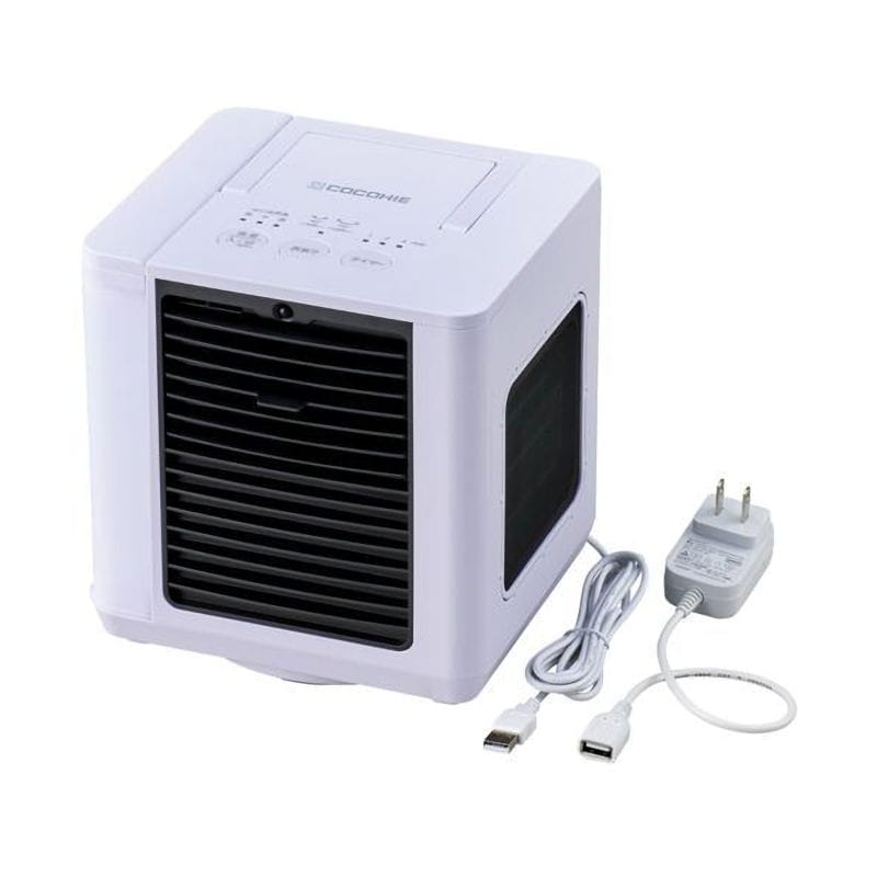 オートローンマーケティング　ショップジャパン  ここ冷えR8 冷風扇 ターボモード搭載 軽量コンパクト リモコン付属 WH  CCH8WHWS