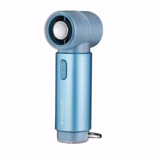 ドクターエア ドリームファクトリー エアロジェット STYLE 身体から離しても届くパワフルな風 片手で操作可能 カラビナ付 ブルーヘイズ GFA-03BL