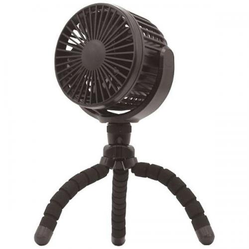 【SALE】トップランド TOPLAND 小型扇風機 どこでもFAN ホーム&アウトドア ブラック SF-DF28-BK
