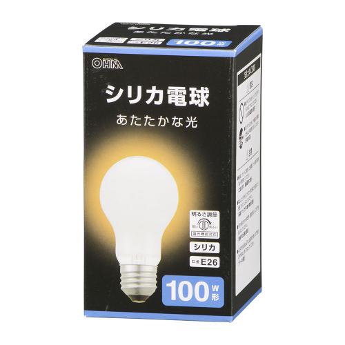 オーム電機 OHM 白熱電球 E26 100W形 電球色 シリカ電球 LB-D6695WN