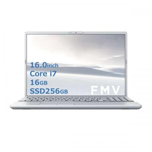 富士通 FUJITSU ノートパソコン 16.0型 Core i7 メモリ:16GB SSD:256GB ファインシルバー FMVA50J3S
