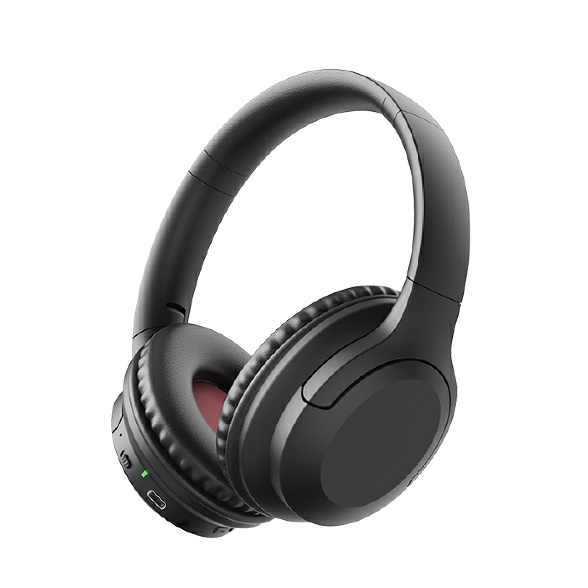 グリーンハウス ワイヤレスヘッドフォン ノイズキャンセル ブラック GH-HPBC-BK