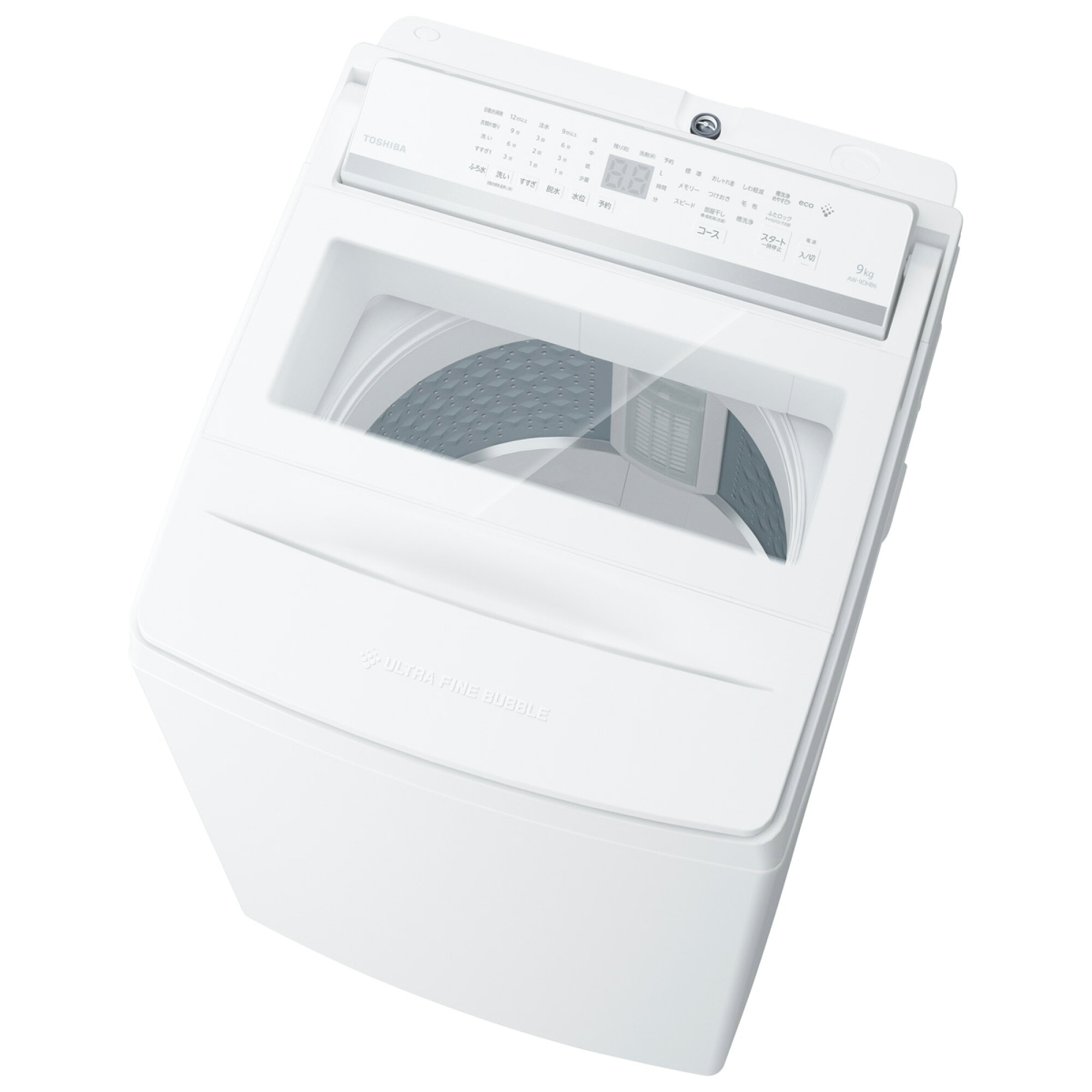 東芝 TOSHIBA 全自動洗濯機-インバーター洗濯機 ZABOON グランホワイト AW-9DHB6-W（大型）