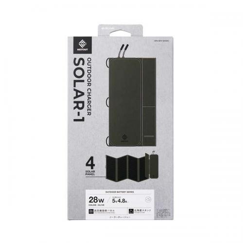 エレコム ELECOM NESTOUT ソーラーチャージャー SOLAR-1 MPA-NEST-S014OV