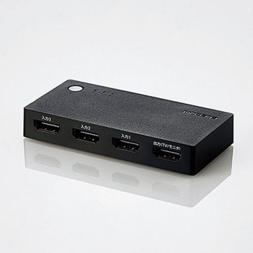 エレコム ELECOM HDMI切替器 3ポート DH-SWL3BK