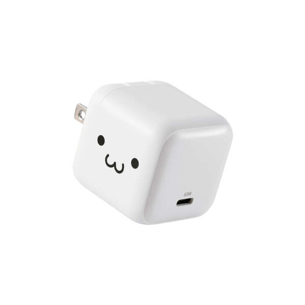 エレコム ELECOM USB 充電器 65W PD PPS対応 1ポート USB-C GaN II コンパクト 折りたたみプラグ PSE適合 MacBook iPad iPhone Switch 対応 ホワイト×ブラック MPA-AC12465WF
