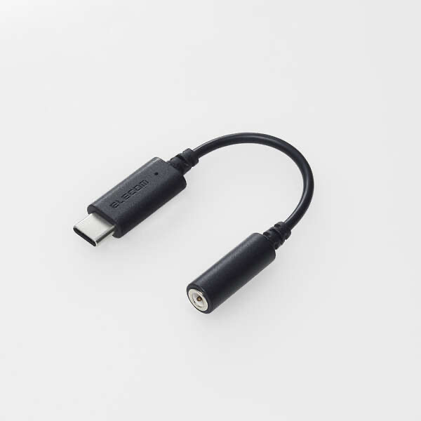 エレコム ELECOM USB Type-C(TM) - φ3．5mm変換ケーブル(5．0cm) ブラック MPA-C35DBK2