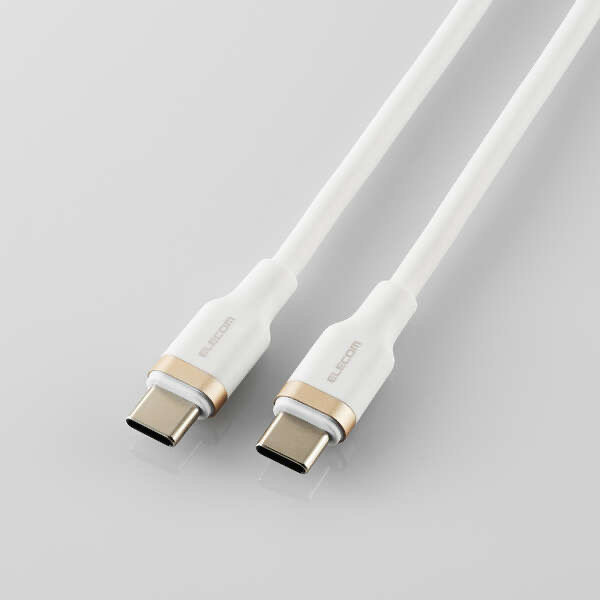 エレコム ELECOM USB2.0ケーブル(USB Type-C - USB Type-C/100W対応/なめらか) MPA-CC5PSSA20WH