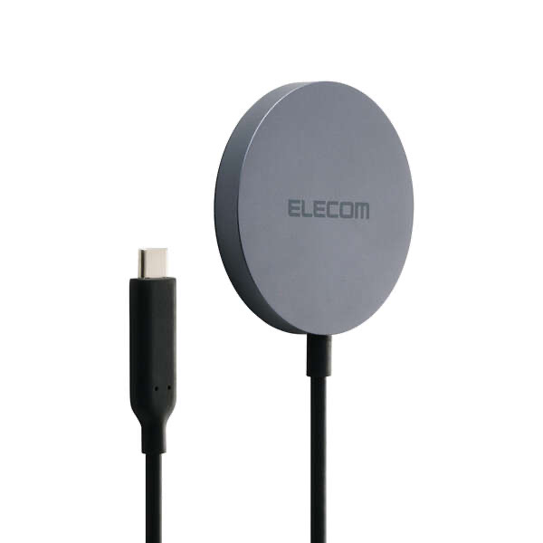 エレコム ELECOM マグネットQi2 25W規格対応ワイヤレス充電器(25W・卓上) ブラック W-MA12BK