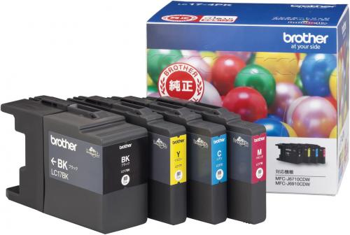ブラザー brother 純正インクカートリッジ 4色セット 大容量 LC17-4PK