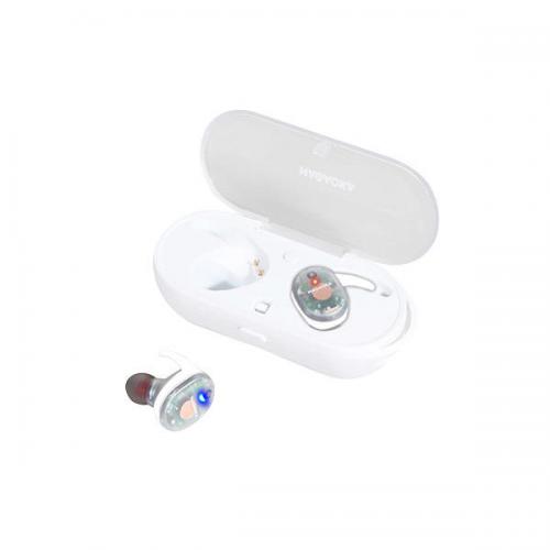 【SALE】NAGAOKA Bluetooth5.0対応 オートペアリング機能搭載 スケルトン完全ワイヤレスイヤホン BT815SWH スケルトンホワイト ナガオカ