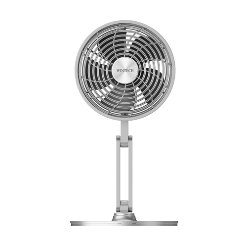 廣華物産 WINTECH 充電池内蔵メタル卓上ファン 3段階風量切替 3枚羽根 シルバー DF-261M