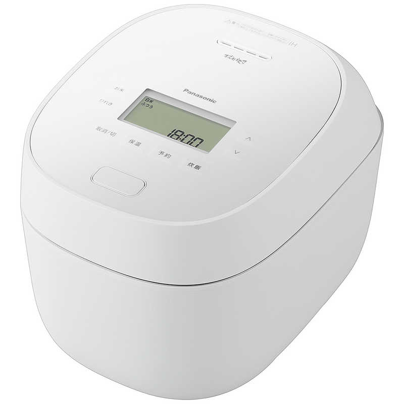 パナソニック Panasonic 炊飯器 1升 おどり炊き 可変圧力IHジャー ダイヤモンド竈（かまど）釜 ホワイト SR-N518E-W