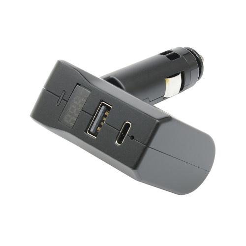 ヤック YAC スリムポート USB+Type-C+バッテリーチェッカー ZE87