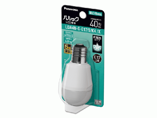 パナソニック Panasonic LED電球 パルック E17 40形 昼白色 LDA4NGE17SK4X
