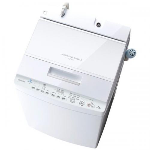 【SALE】【在庫限り】東芝 TOSHIBA 全自動洗濯機 ZABOON(ザブーン) グランホワイト 洗濯8.0kg 上開き AW-8DH2-W