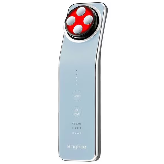 Brighte ブライト リフト美顔器 ELEKI LIFT（エレキリフト） 赤青LED/トリプル波EMS/3MHz RF/イオン導出/イオン導入機能搭載 充電式 透明感ケア・角質ケア 1台15役 アイスブルー BRT-FL170LB