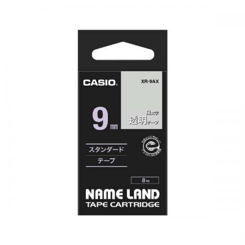 カシオ CASIO ネームランド 透明 XR-9AX