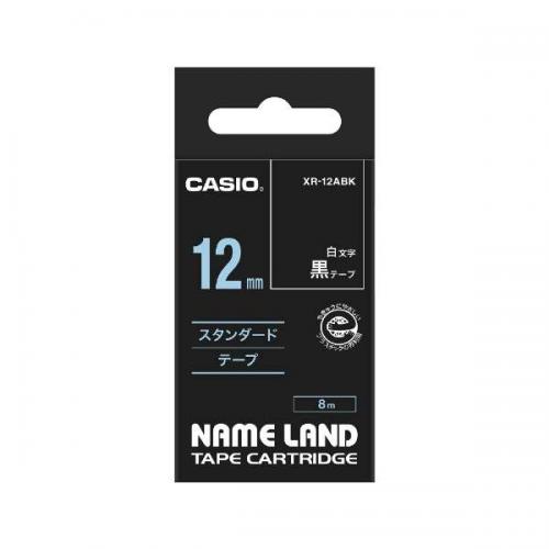 カシオ CASIO ネームランド 黒 XR-12ABK