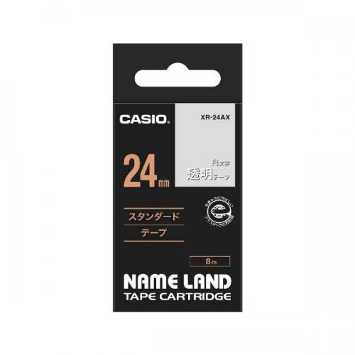 カシオ CASIO ネームランド 透明 XR-24AX