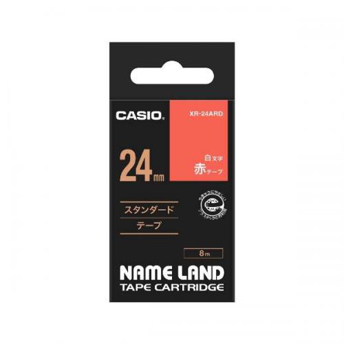 カシオ CASIO ネームランド 赤 XR-24ARD