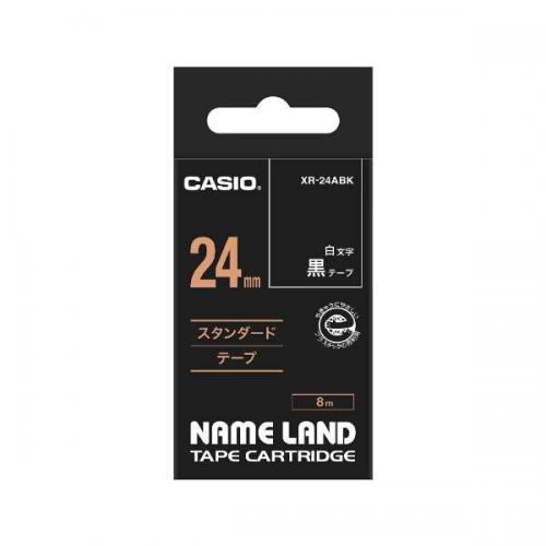 カシオ CASIO ネームランド 黒 XR-24ABK