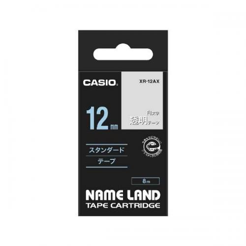 カシオ CASIO ネームランド 透明 XR-12AX