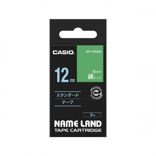 カシオ CASIO ネームランド 緑 XR-12AGN