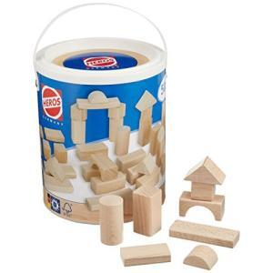 【アウトレット】カワダ HR-5031 筒入り積み木 白木 50P