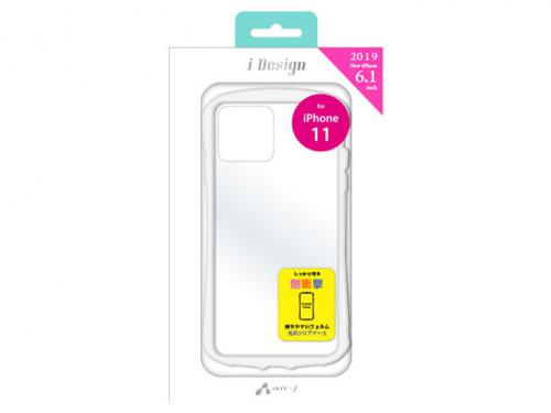 エアージェイ air-J iPhone11 耐衝撃 カラフル 光沢クリア 背面ケース AC-P19M-KZ-WH