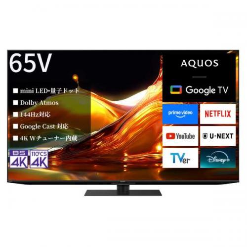シャープ SHARP 4K液晶テレビ 65V型 AQUOS miniLED+量子ドット 4T-C65HP1