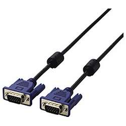 ELECOM ディスプレイケーブル D-sub15ピン VGA-VGA スリム 3m ブラック CAC-30BK エレコム