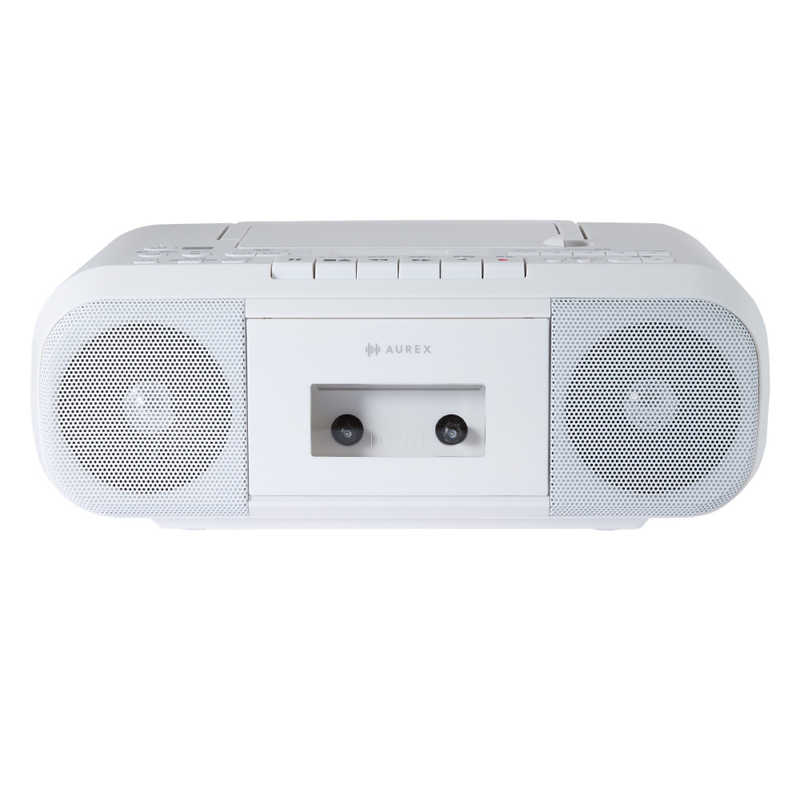 東芝　TOSHIBA CDラジカセ AUREX ［ワイドFM対応］ ホワイト AX-KCR60-W
