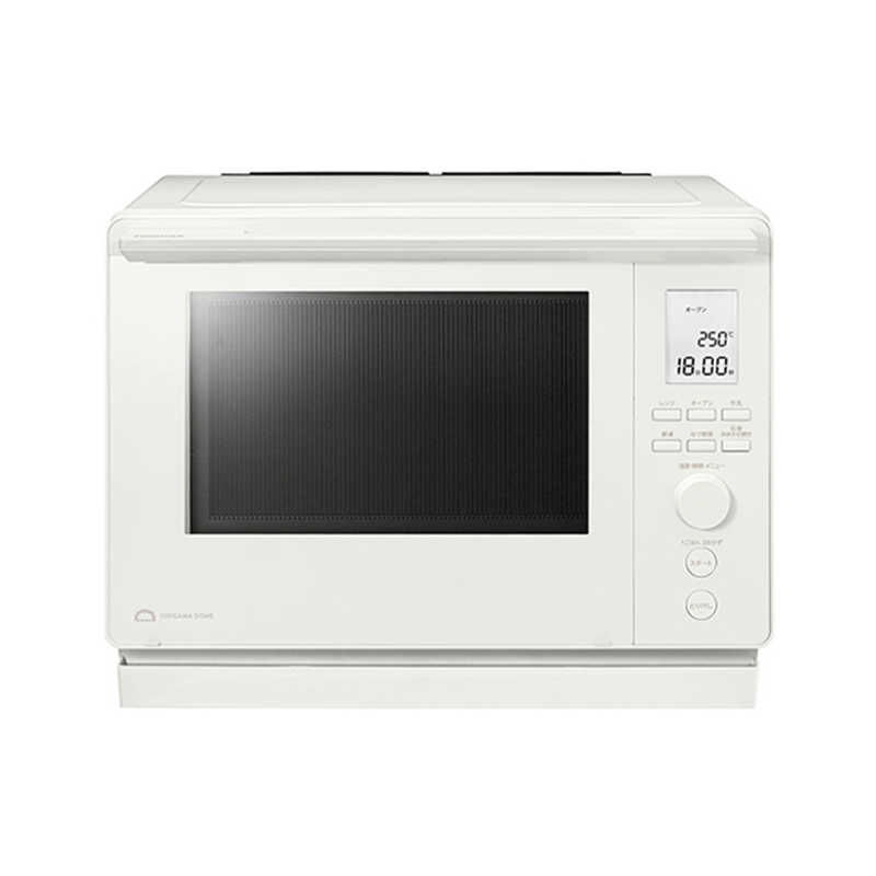 東芝 TOSHIBA 角皿式スチームオーブンレンジ 30L フラット 石窯ドーム 上下ヒーター式 ハイアングル赤外線センサー ミルキーホワイト ER-D100C-W