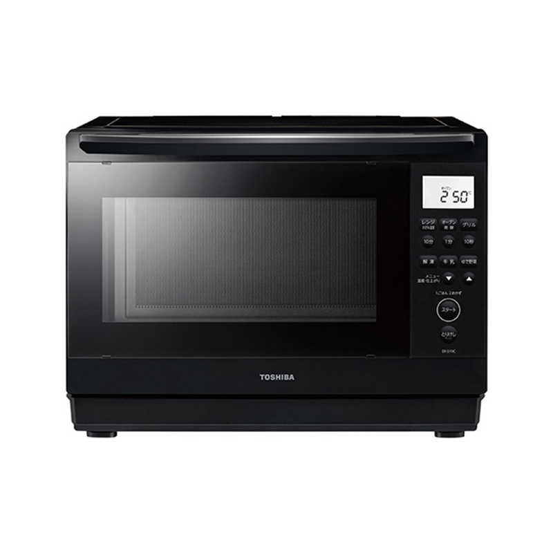 東芝 TOSHIBA 角皿式スチームオーブンレンジ 26L フラット 石窯ドーム ハイアングル赤外線センサー ブラック ER-D70C-K