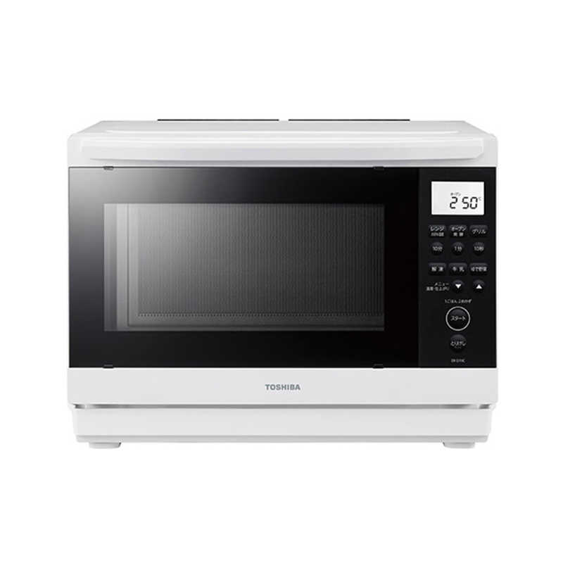 東芝 TOSHIBA 角皿式スチームオーブンレンジ 26L フラット 石窯ドーム ハイアングル赤外線センサー ホワイト ER-D70C-W