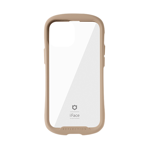 Hamee ハミィ [iPhone 13 mini専用]iFace Reflection強化ガラスクリアケース ベージュ 41-933060